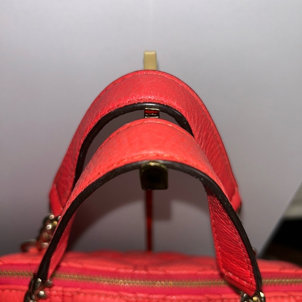 ♠️Kate Spade Rachelle Astor Court quilted convertible red bag - Picture 4 of 12